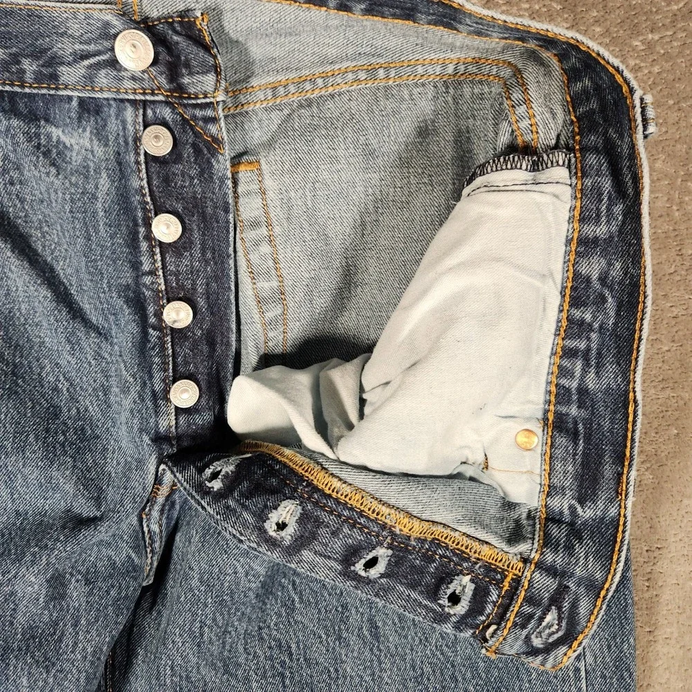 Levi's 501 Original Fit Jeans Mens‎ 36x30 Blue Excellent Straight Leg Button Fly